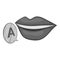 Lips pronounce letter a icon