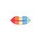 Lips, rainbow, pried icon. Element of color world pride day icon. Premium quality graphic design icon. Signs and symbols