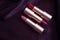 Lipstick beautiful luxury   collection  best makeup leather a silk background elegance holiday shining