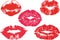 Lipstick Kisses Set for Printing and Cutting