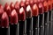 Lipstick line close up macro