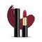 Lipstick. Lipsticks smears with lipsticks closeup. 3D vector