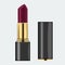 Lipstick model mock up with flat and solid color design. Illustrated vector