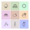 lipstick , rainbow , sun , Ecology , eco , icons , weather , en