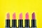 Lipstick, Set of variety pink shade lipstick