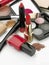 Lipstick and various luxury beauty cosmetics