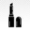 Lipstick - women`s beauty cosmetics flat icon for apps and websites