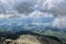 Liptov basin from Krivan peak, High Tatras, Slovakia