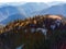 Liptov panorama on backround is Low tatras. Beaufil hiking area in slovakia.