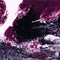 Liquid Acrylic paint, liquid artwork, abstract colorful background with colored painted cells, stains. Magenta and blue