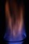 liquid burning blue flame