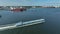 Liquid Cargo Tanker Vessel Transporting Cargo Through the Rotterdam Port