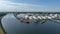 Liquid Cargo Transporter Ship Unloading Crude Oil to a Fuel Depot