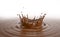 Liquid Chocolate crown splash pool with ripples