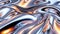 Liquid chrome waves background, shiny and lustrous metal pattern texture