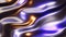 Liquid chrome waves background, shiny texture of metallic pattern with reflected multicolored lights