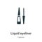 Liquid eyeliner vector icon on white background. Flat vector liquid eyeliner icon symbol sign from modern fashion collection for