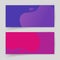 Liquid fluid shapes abstract elements design vivid dark blue purple colorful vector, brochure cards horizontal template