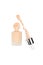 Liquid foundation cream unbranded bottle with pipette. Facial correction, makeup base, bb cream skincare product isolated on white