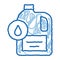 liquid fuel doodle icon hand drawn illustration