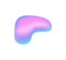 liquid hologram shapes. Futuristic fluid holographic elements. Vector neon vaporwave logo