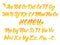 Liquid honeyed latin alphabet with gold splashes. Hand writing yellow letters vector set