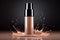 Liquid makeup foundation care bottle. Generate Ai