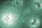 Liquid Metal Raindrops Abstract Background