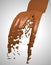 Liquid milk chocolate flow