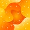 Liquid orange mandarin vector background.