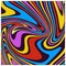 Liquid Paint Marbling Effect, Psychedelic Color Lines and Waves