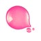 Liquid pink drop