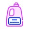 Liquid powder or conditioner bottle color icon vector illustration