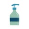 Liquid soap bottle. Hairdresser tool flat isoleted icon