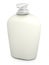 Liquid soap bottle on white