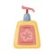 Liquid Soap in Dispenser Bottle as Bathroom Personal Item Vector Illustration