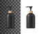 Liquid soap ealistic black bottle