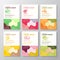 Liquid Soap Label Templates Collection. Abstract Shapes Camo Background Vector Covers Set. Cosmetics Packaging Design