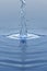 liquid symphony . dynamic blue water splashes and reflective harmonies