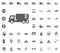 Liquid truck icon. Transport and Logistics set icons. Transportation set icons