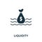 Liquidity icon. Creative element design from stock market icons collection. Pixel perfect Liquidity icon for web design, apps,