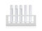 Liquids in test tubes isolated over white background