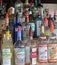 Liquor bottles in a bar in Key West Florida.