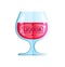 Liquor glass vector flat color web icon
