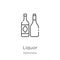 liquor icon vector from gastronomy collection. Thin line liquor outline icon vector illustration. Outline, thin line liquor icon