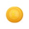 Lira coin, great design for any purposes. Flat style vector illustration. Currency icon.