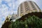 Lisboa Hotel Casino in Macau seen from bottom to top with Grand Lisboa in the back