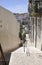 Lisbon, 14h july: Street view in stairs from the picturesque Alfama district in Lisbon