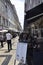 Lisbon, 16th July: Street view from Praca Figueira square in Baixa district of Lisbon