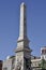 Lisbon, 17th july: Monument to the Restorers from Praca do Restauradores Square in Lisbon